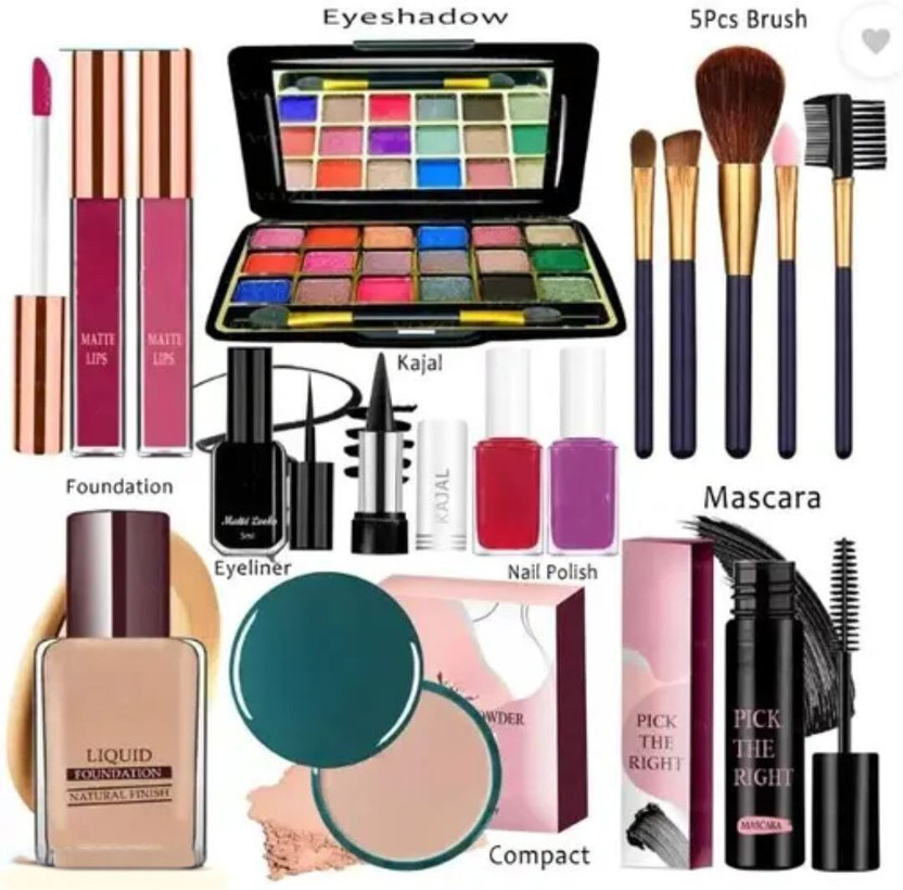 swenky Makeup Kit Sets One-stop Beauty Package for Beginners and Professionals