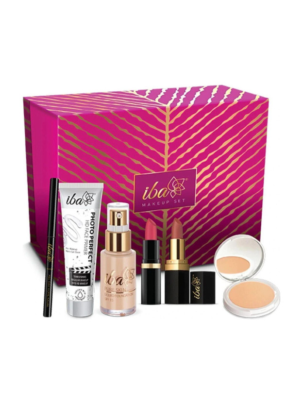 Iba Iba Makeup Gift Set for Women (Fair) | Foundation, Compact, Primer, Lipsticks, Kajal(Pack of 6) - Flipkart Deal