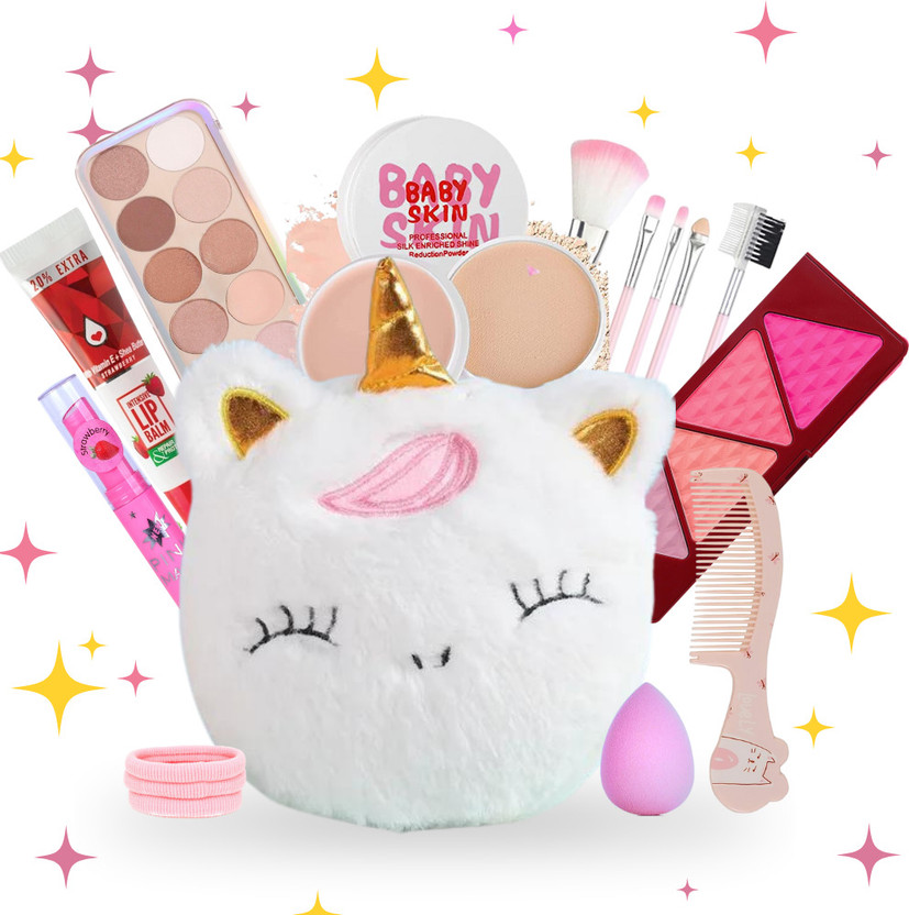 Linivya Kids Makeup Kit for Girls | Real Washable Makeup Set