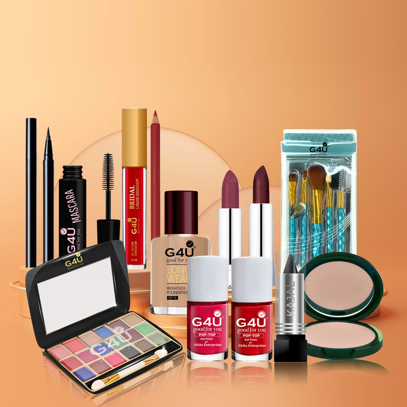 G4U Makeup Kit for Women Girls Full Beginner Makeup Gift Set 10P23A1044(Pack of 17)