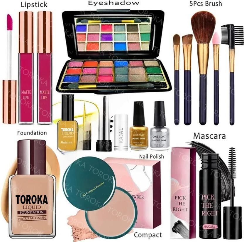 toroka toroka New Makeup Kit One-stop Beauty Package for Beginners and Professionals combo(Pack of 11) - Flipkart Deal