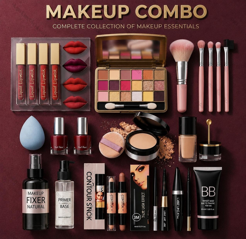 Leiseette'z Professional Full Makeup collection set ( Pack of 14)(Pack of 14)