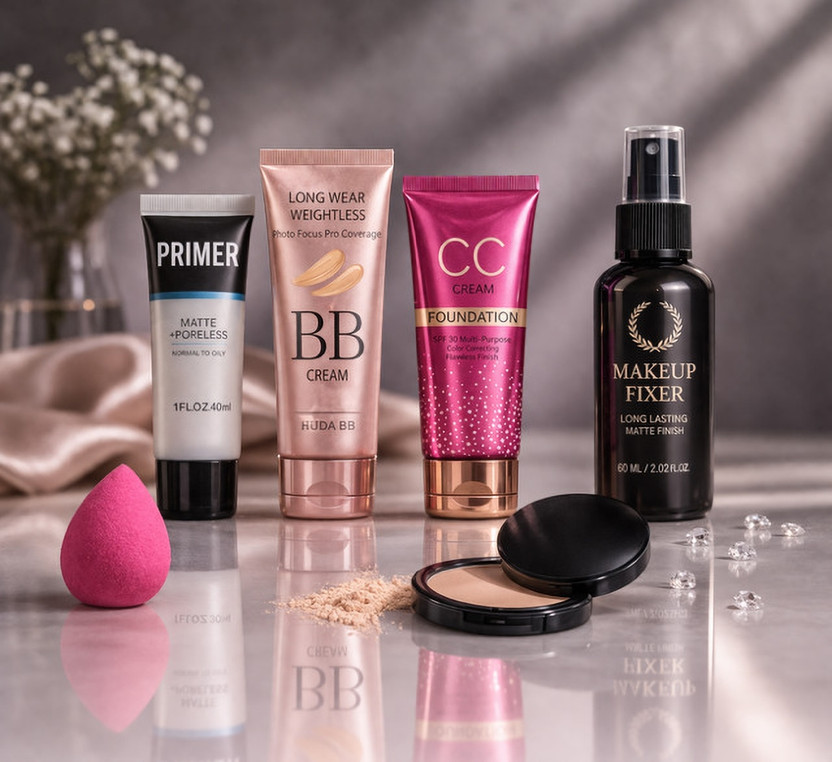 huda.bb WOMEN FACE MAKEUP SET GIRLS EYESHADOW AND MAKEUP BRUSHES SET(Pack of 6)