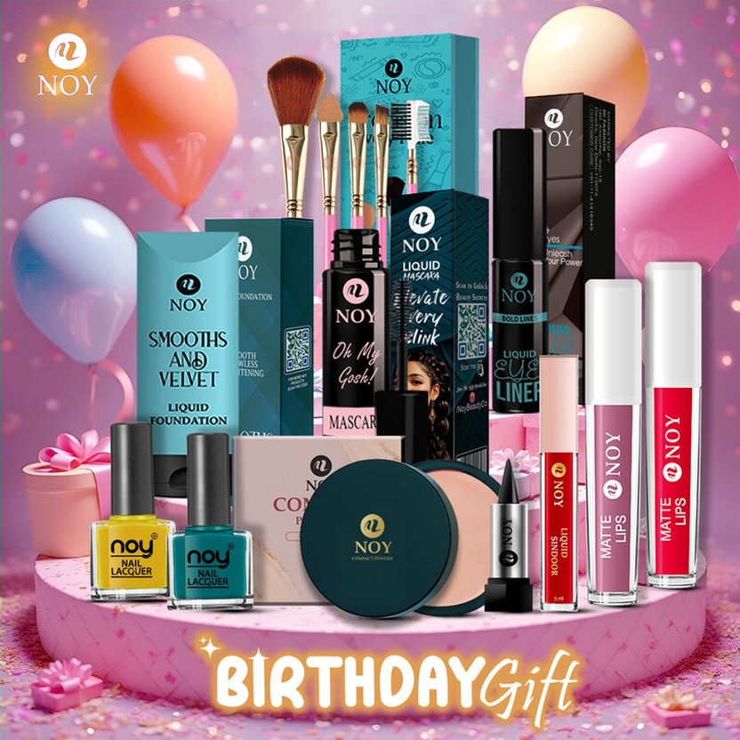 NOY Makeup & Skincare Gift Set for Women Ideal for Birthday, Anniversary, Festivals