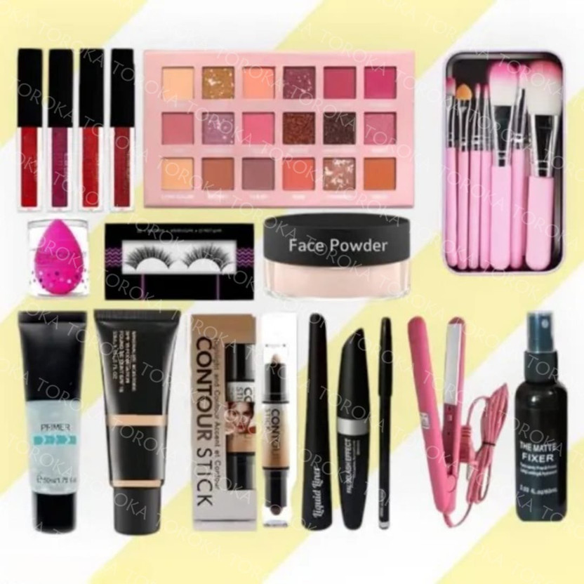 toroka New WOMEN FACE MAKEUP SET GIRLS (Pack of 12 })(Pack of 12)