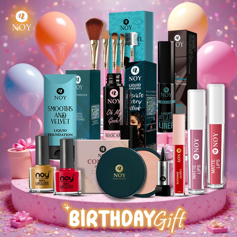 NOY all-in-one Makeup Kit for Women Birthday Special Gift for Wife & Girlfriend(Pack of 15)