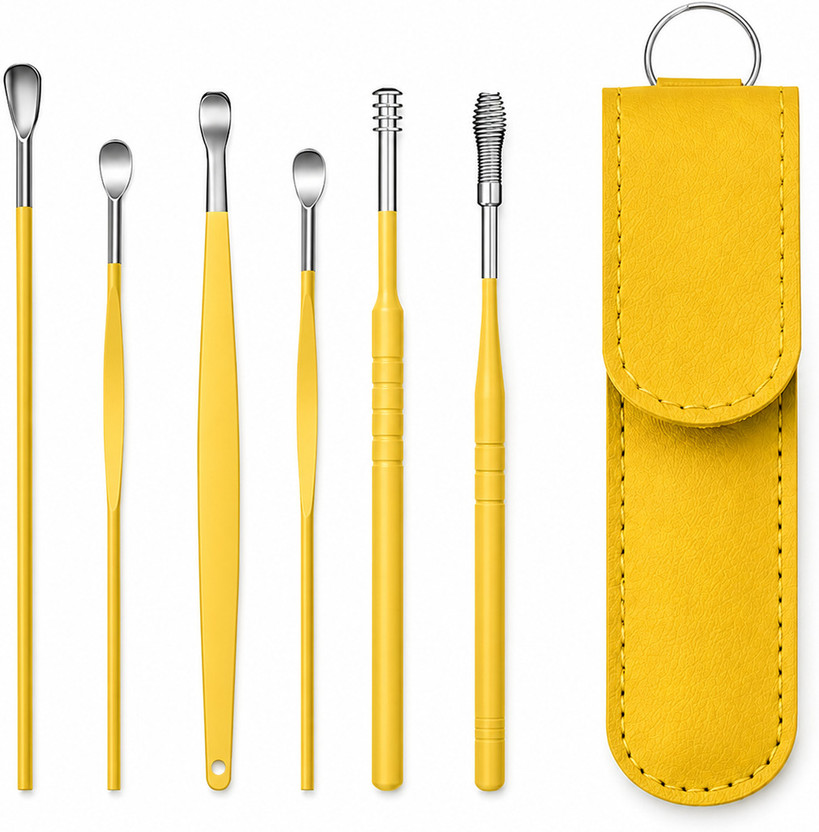 gorgus 6 Pcs Ear Cleaner Kit with Professional Style Cleaning Tools(6 g, Set of 6)