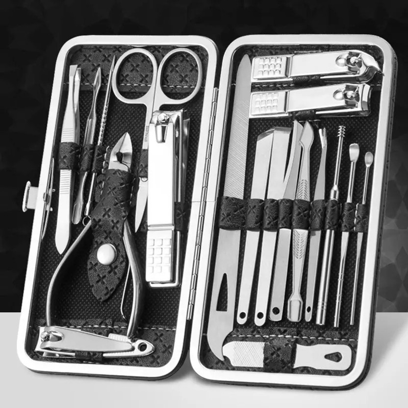 HEZON 19 Pcs Premium Manicure Set, Nail Clippers, Pedicure Kit, Nail Cutter(19 g, Set of 1)