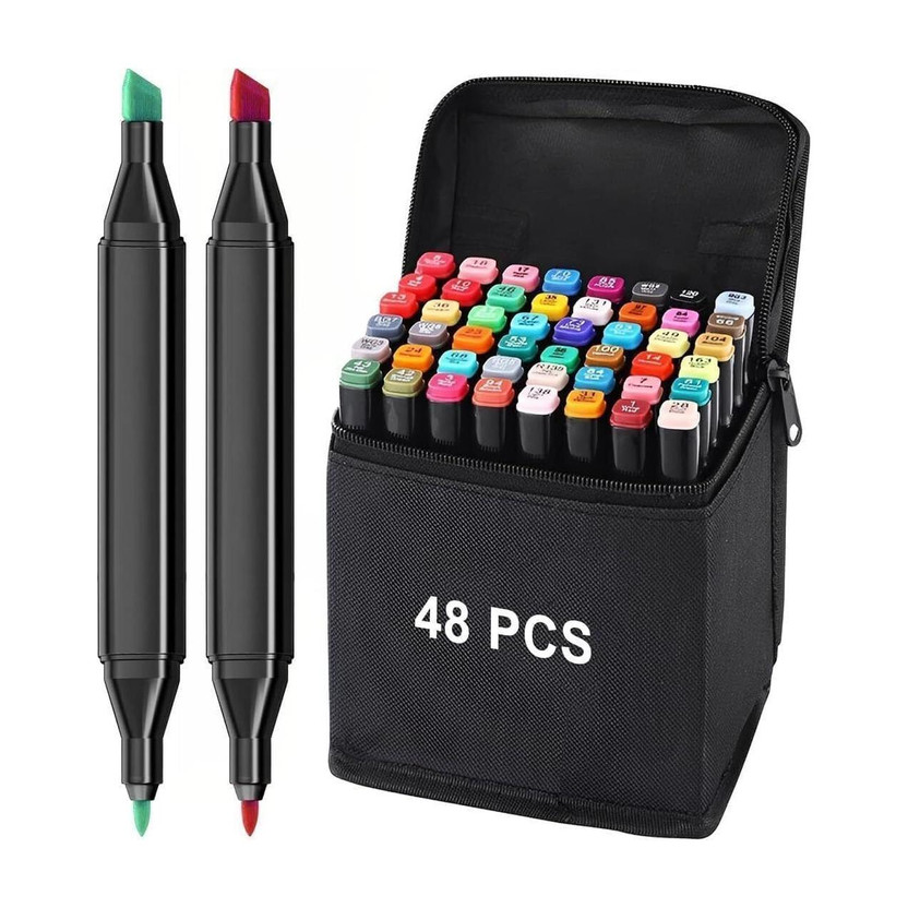 DUANT 48 PCS MARKER PEN(Set of 48, Multicolor)