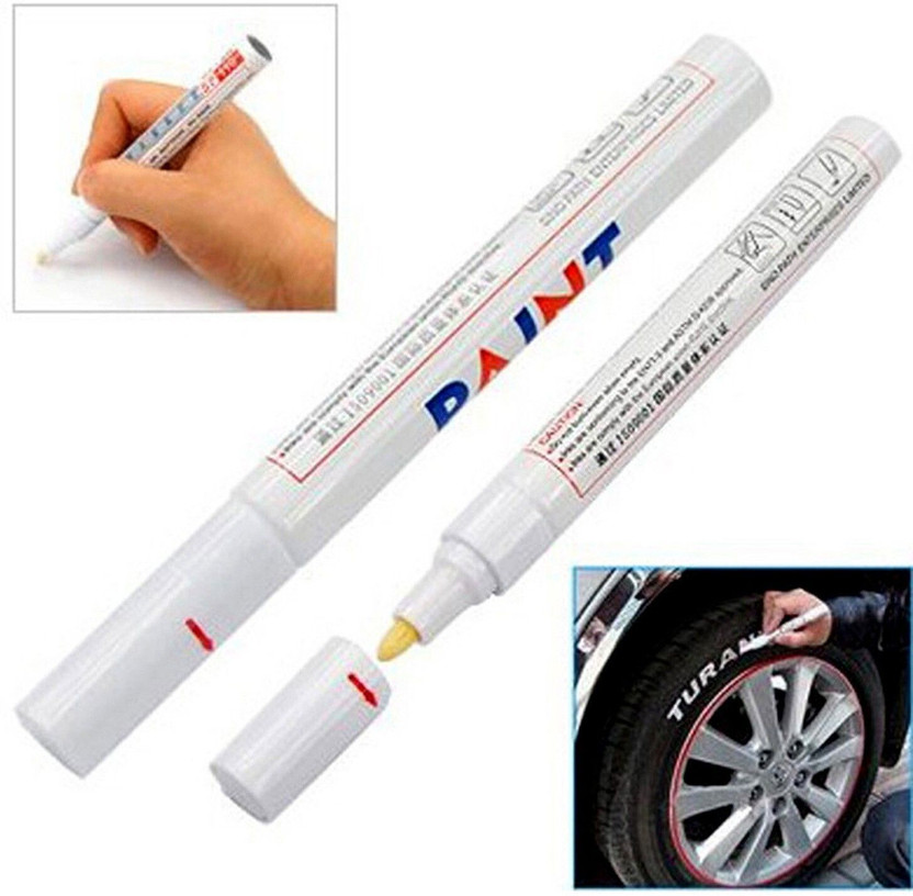 Sipa Permanent Paint Marker Pen - White Color - Oil based ink, Write on any surface(Set of 1, White)