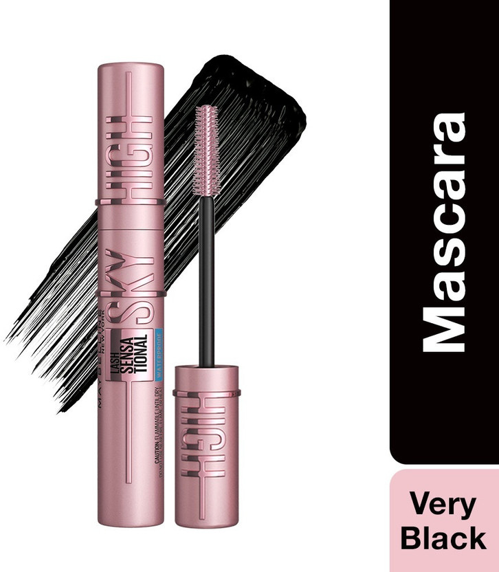 MAYBELLINE NEW YORK Lash Sensational Sky High Waterproof Mascara|Lengthening & Volumizing 6 ml(Very Black)