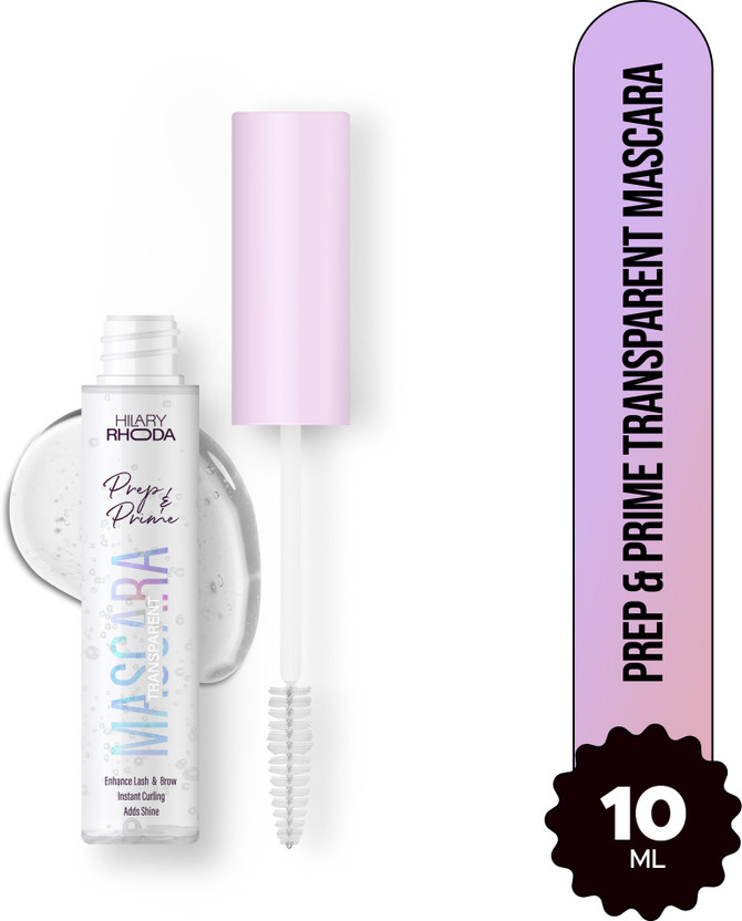 Hilary Rhoda Prep & Prime Transparent Mascara | Glossy & Shiny | Enhances Lash & Curls - 10 ml(Transparent)