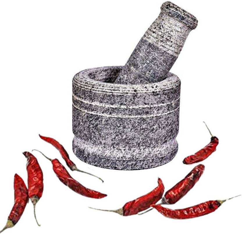 tgh Stone Mortar Pestle Set Khalbatta Stone Natural & Traditional