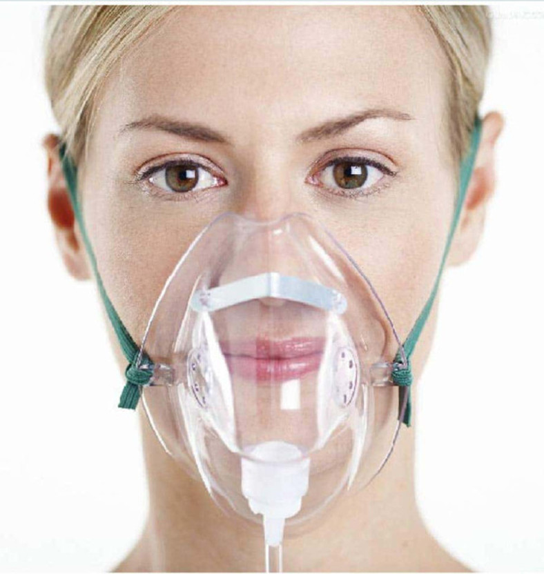 MediVedha Oxygen Mask for Adult, Oxygen Therapy Mask, Washable, Reusable Oxygen Mask Oxygen Mask Surgical Mask(Free Size, Pack of 1, 1 Ply)