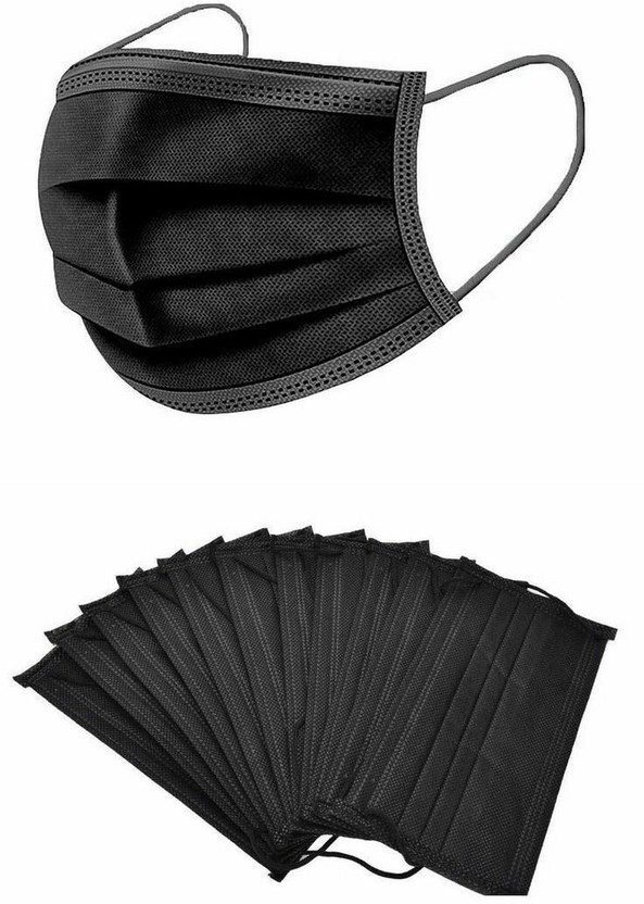 tick tick mark Surgical Black Medical Mask Surgical Black Medical Mask Surgical Mask With Melt Blown Fabric Layer(Black, Free Size, Pack of 400, 3 Ply) - Flipkart Deal
