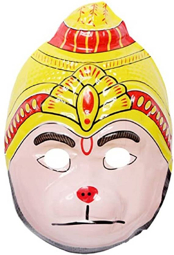 Prapti Store Plastic Hanuman Ji/Bajrangbali Character/Costume Mask For