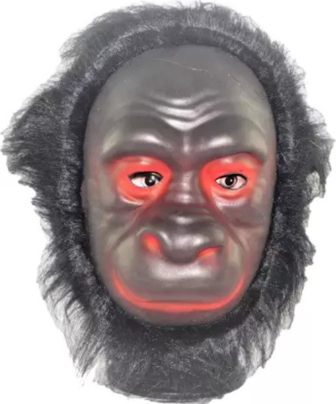 Gladsome Bear Red Eye Gorilla Mask Party Mask(Black, Pack of 1)