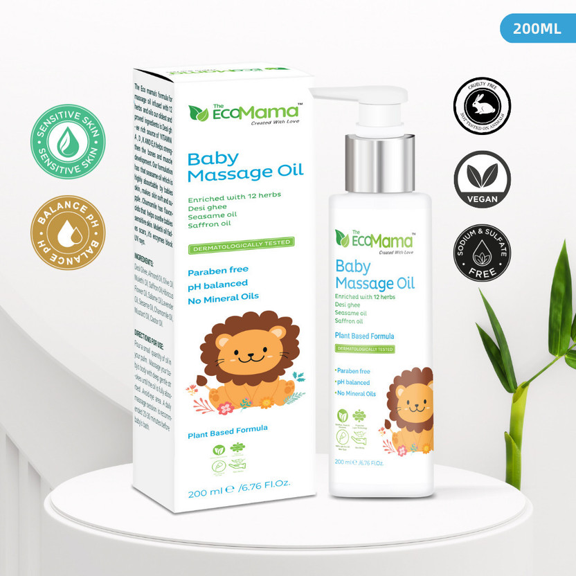 The Eco Mama Baby Massage Oil(200 ml)