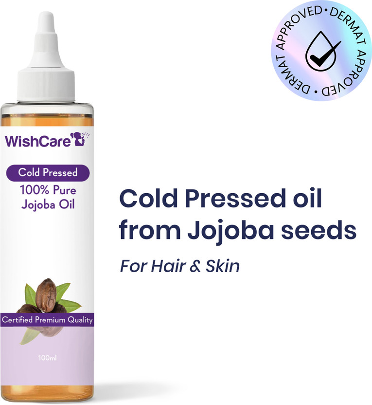 WishCare 100% Pure Cold Pressed Jojoba Oil (100 ml)(100 ml)
