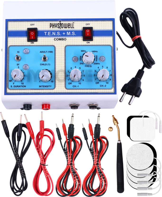 Physiowell Physiowell Transcutaneous Electrical Nerve Stimulation Tens MS Combo Deluxe Physiotherapy Equipment Muscle Stimulator Machine for Physiotherapy Massager(White) - Flipkart Deal