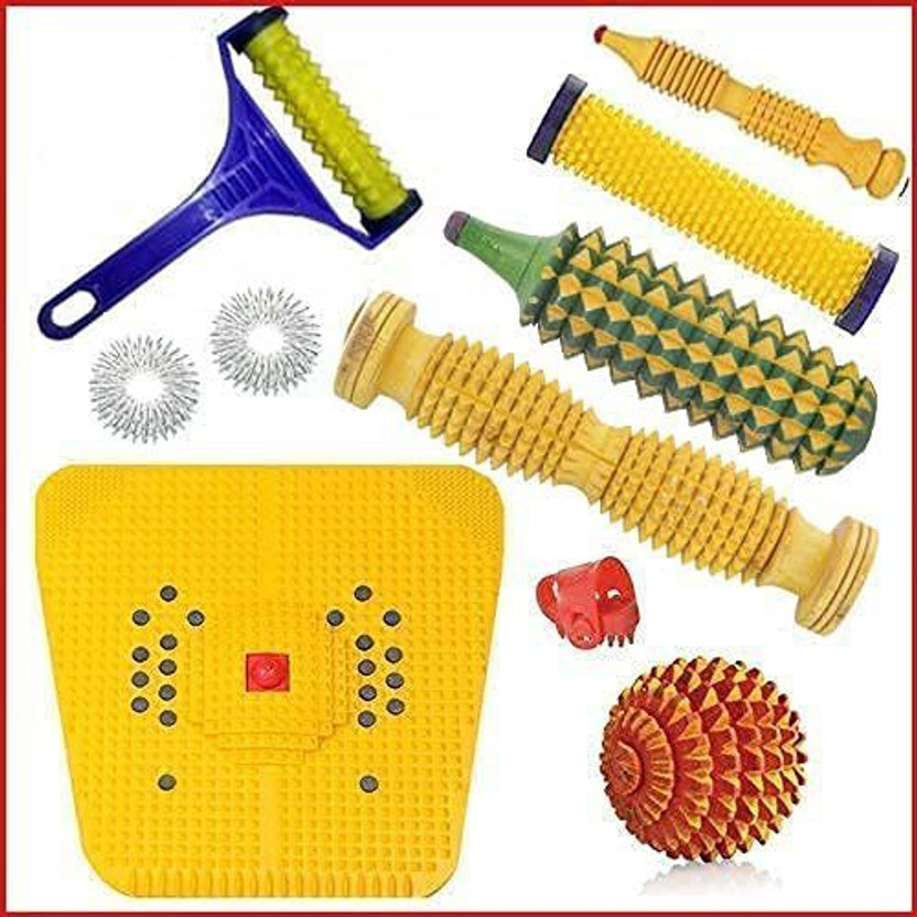 ACUPRESSUREMART ACUPRESSURE SUPER MASSAGER COMBO KIT For Full Body Acupressure Massager(Multicolor)