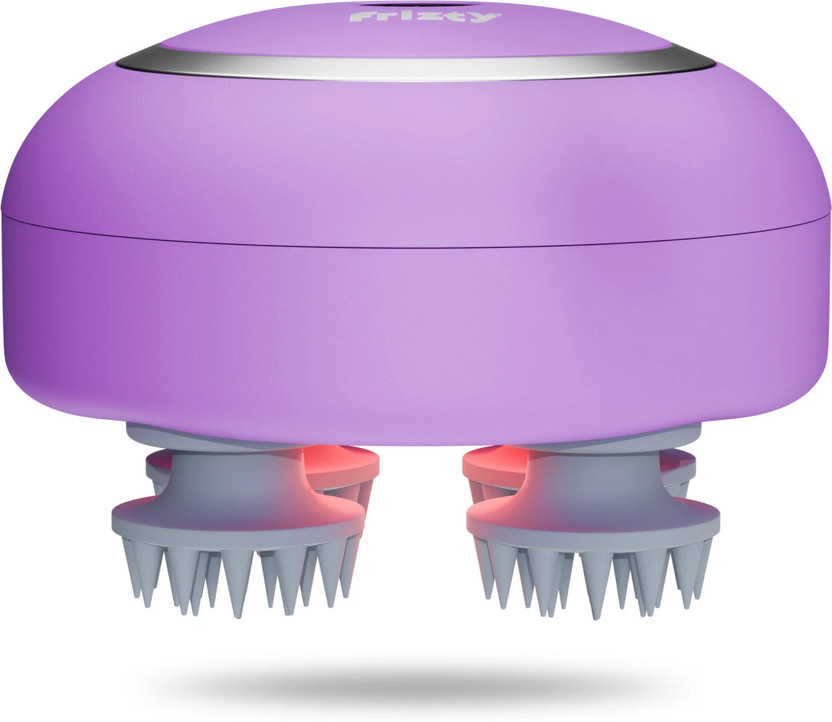 Frizty RT-802 Head Massager for Hair Growth | Scalp Massager | Advance Red Lights Therapy Massager(Lavander)