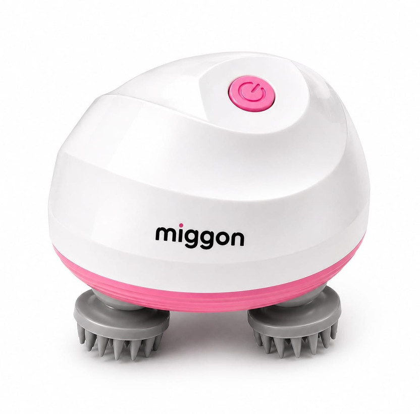Miggon Multi-Functional Electric Head Massager Waterproof 3 Speed Rechargeable Design Relaxo-Pulse Pro V8 Massager(Multicolor)