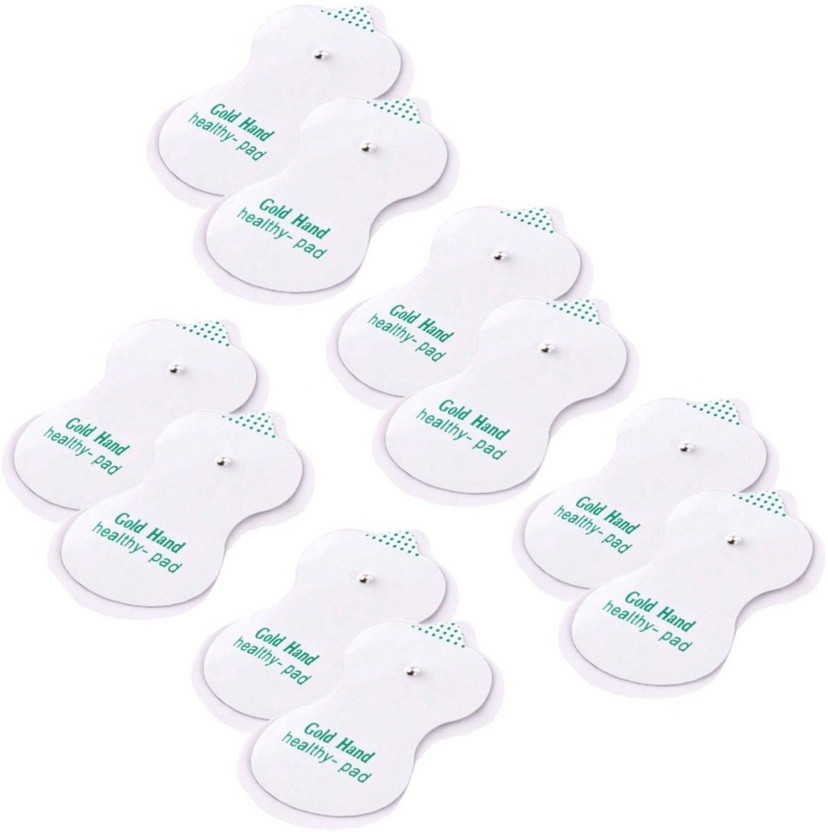 AGAM Gold Hand healthy-pad Tens Digital Therapy Electrodes Pads Pack of 10 Electrode for Electrotherapy Device Massager(White)