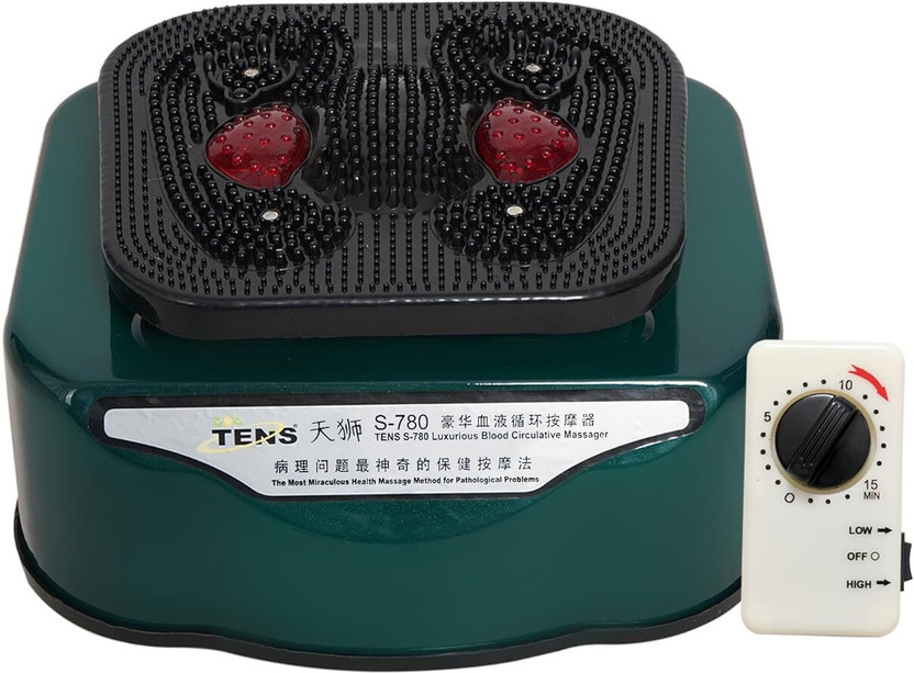 TENS S 780 Blood Circulation Massager Machine For Stimulating Oxygen Circulation Machine For Pain Relief And Magntic With Infrared Light Therapy And 2 Speed Massager(Green)