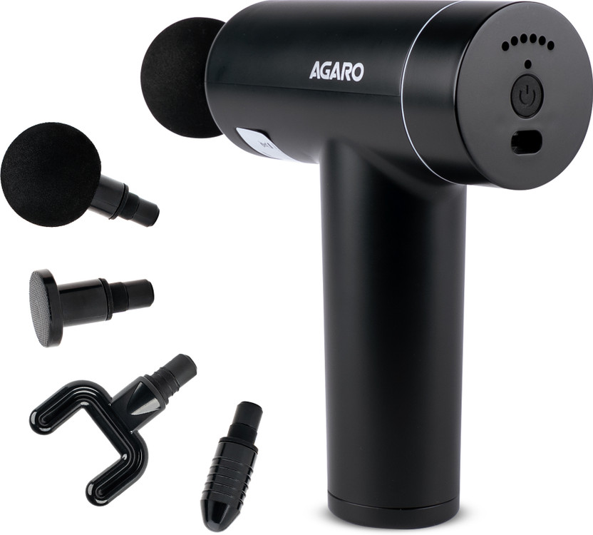 AGARO Regal Gun Massager, 4 Heads, 6 Speed, Rechargeable, Handheld, Muscle Massager Regal Gun Massager, 4 Heads, 6 Speed, Rechargeable, Handheld, Muscle Massager Massager(Cosmic Sonic)