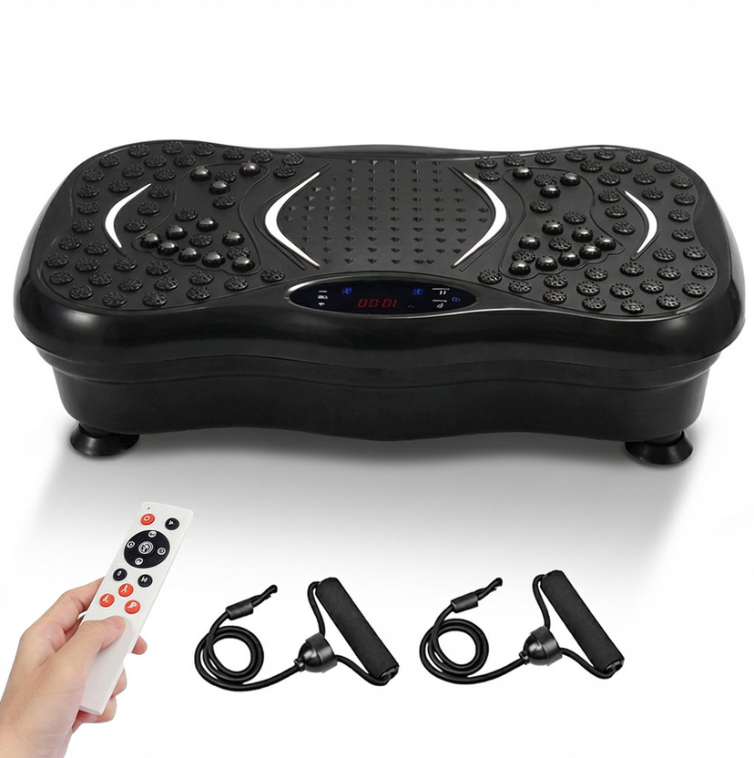 ARG HEALTHCARE Full Body Vibration Power Plate Mini Crazy Fit Machine for Full Body Exercise Flexibility, Tone Muscles, Calorie Burning, Full Body Relaxation Uses Home & Gym Massager(Black)