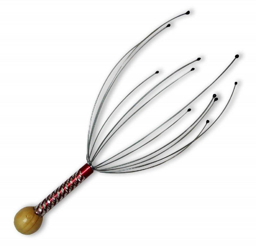 LAPREX Claw Head Massager Manual Head Massager, Hand Held Scalp Head Massager Pain Relief And Hair Growth, Head Massager Neck Massage Octopus Scalp Stress Relax Spa Therapy Dealing (pack of 1) Massager(Multicolor)