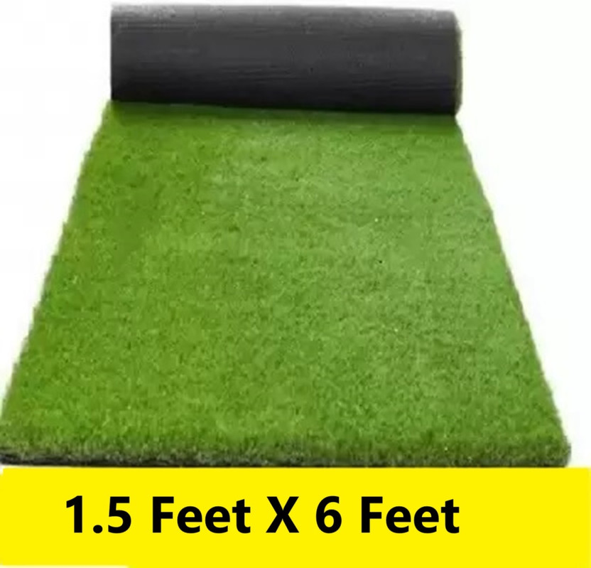 CHETANYA LOOMTEX Artificial Grass Door Mat(Green, Medium)