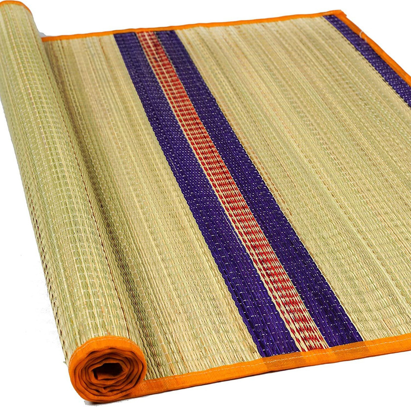 TGH Jute Floor Mat(Red, Large)