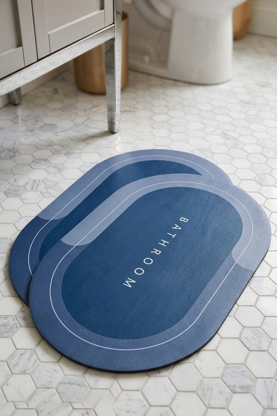 hetvi hetvi Rubber Bathroom Mat(Blue, Pack of 2, Medium) - Flipkart Deal