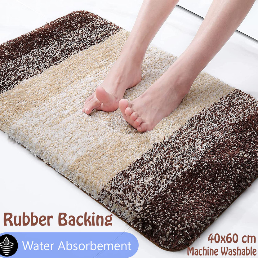 MODERN FAB Microfiber Floor Mat(Brown, Medium)