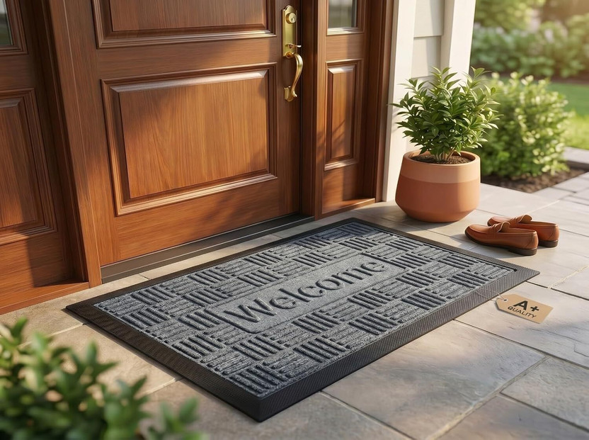 Shoppingzone Shoppingzone PP (Polypropylene) Door & Floor Mat(Grey, Medium) - Flipkart Deal
