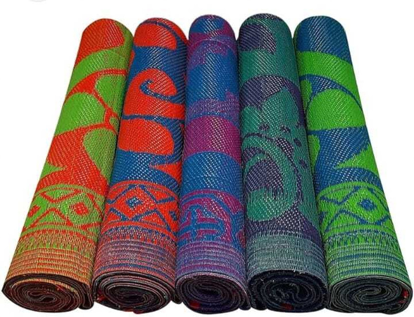 Ridhi sidhi Plastic Chatai Mat(Multicolor, Extra Large)