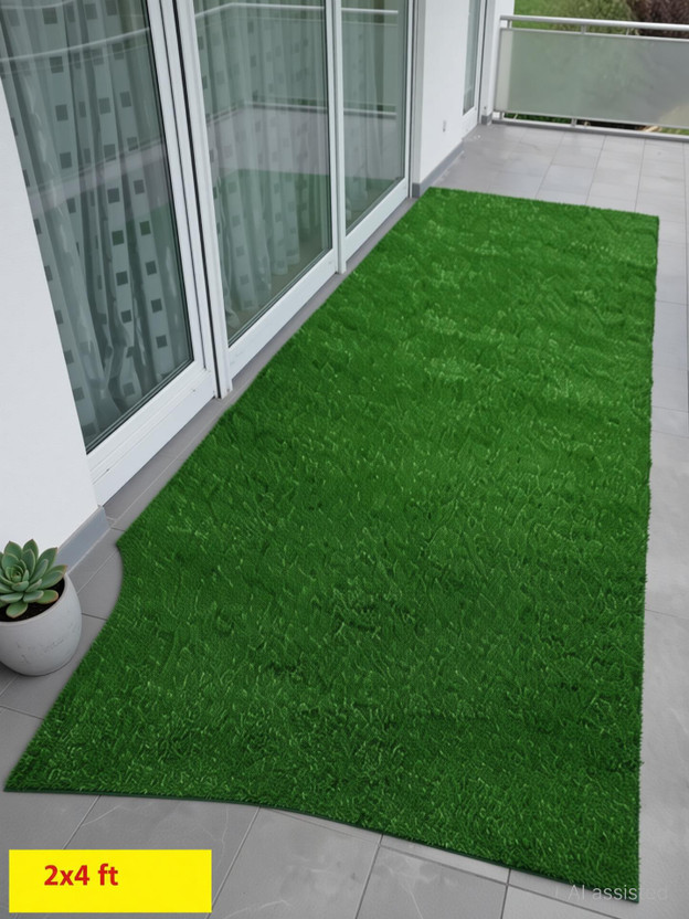 GREENGRASS GREENGRASS Artificial Grass, PP (Polypropylene), PVC (Polyvinyl Chloride) Door Mat(Green, Large) - Flipkart Deal