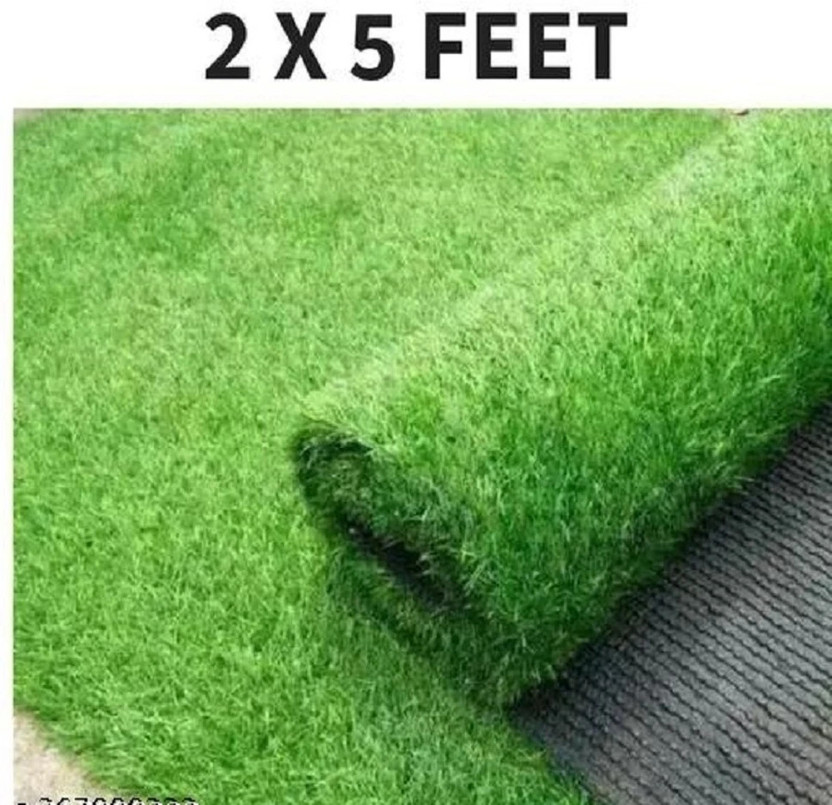 Shree Paras Artificial Grass Floor Mat(2 x 5 FEET, Green, Large)