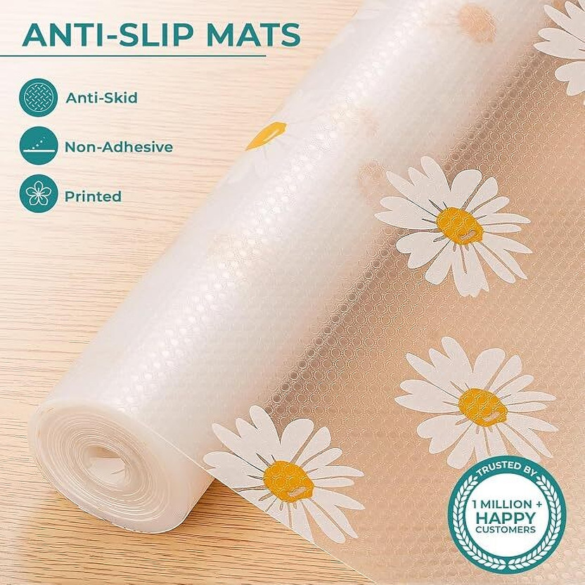 JiyanEcommerce PVC (Polyvinyl Chloride) Drawer Mat(Multicolor, Medium)