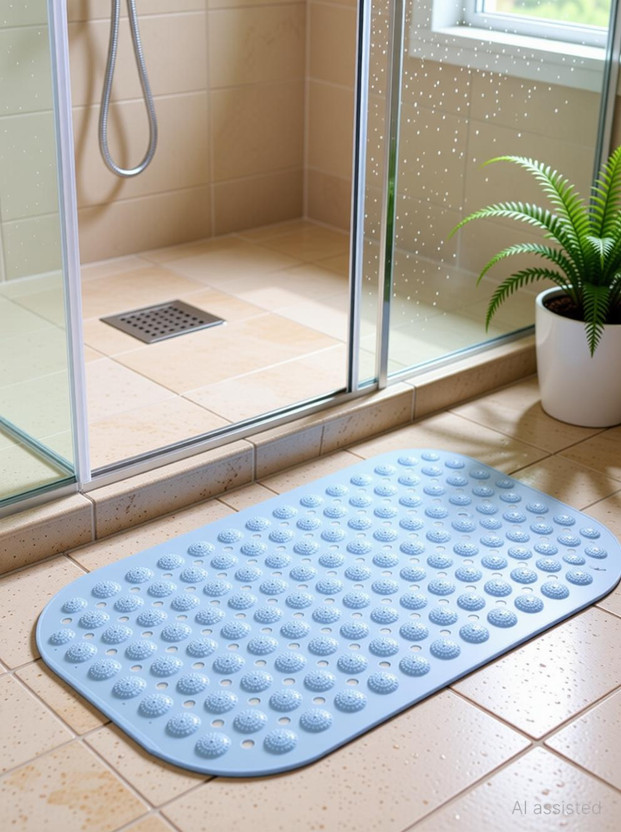 kalarth kalarth Silicone, Rubber, PVC (Polyvinyl Chloride) Floor Mat(SKY BLUE, Small) - Flipkart Deal