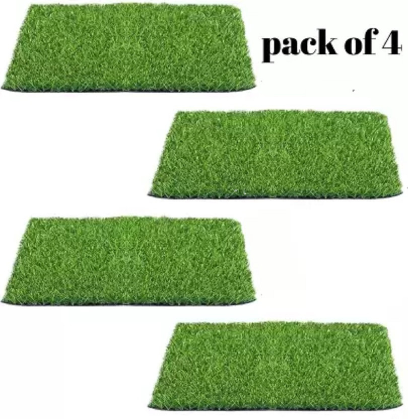 CHETANYA LOOMTEX 37 cm  X 57 cm Polypropylene, PVC Area Rug(Rectangle, Green)
