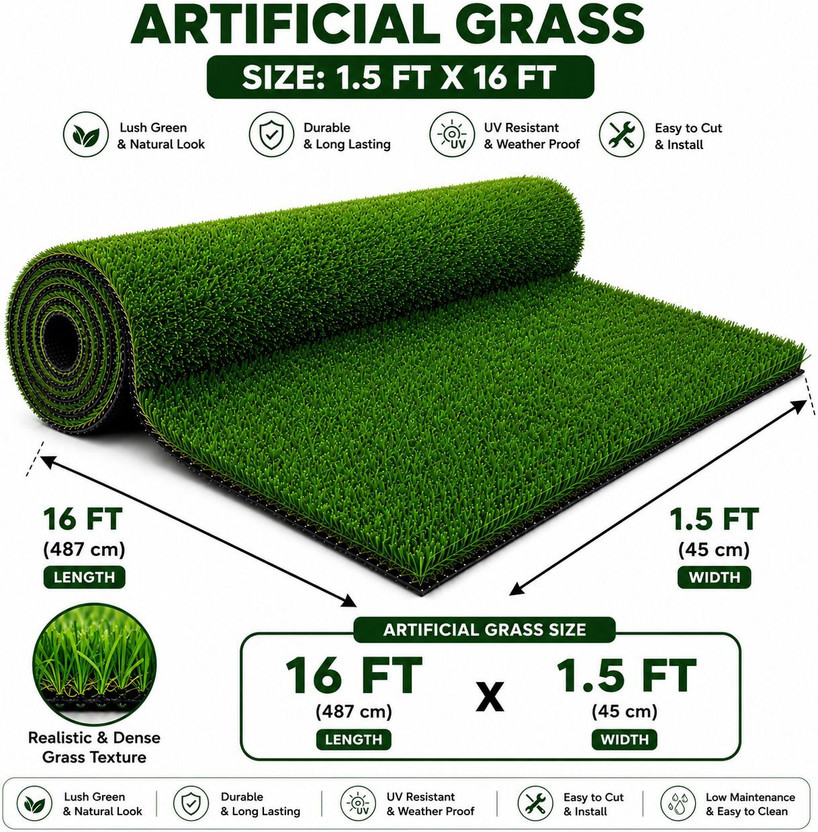 Pranavi Pranavi collection PP (Polypropylene) Floor Mat(Green, Extra Large) - Flipkart Deal