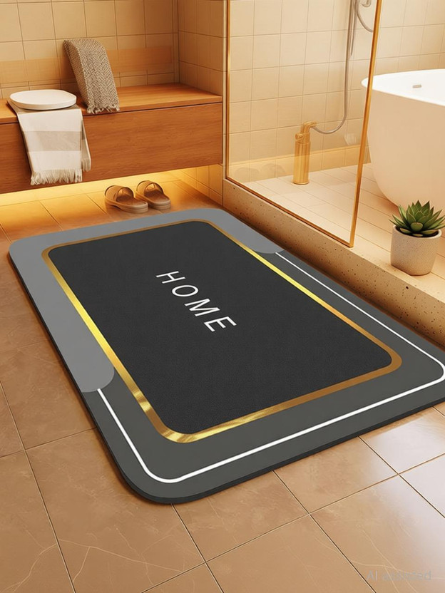 TAGPR Rubber Bathroom Mat(Design 2, Large)