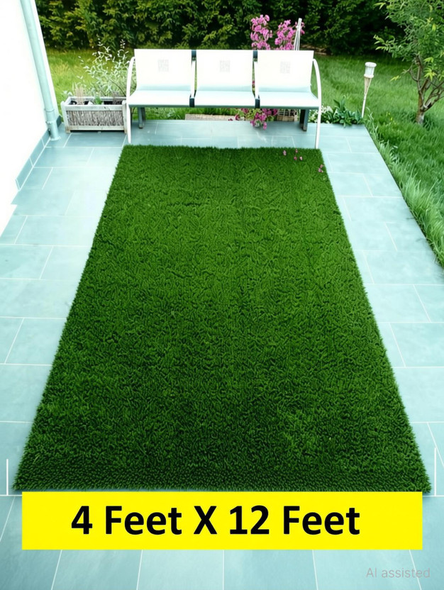 CHETANYA LOOMTEX PP (Polypropylene) Floor Mat(Green, Extra Large)