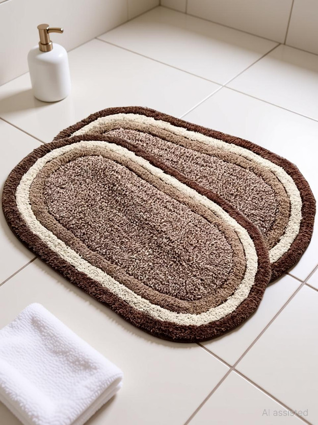 MY MY HOME Cotton Door Mat(Brown, Pack of 2, Large) - Flipkart Deal