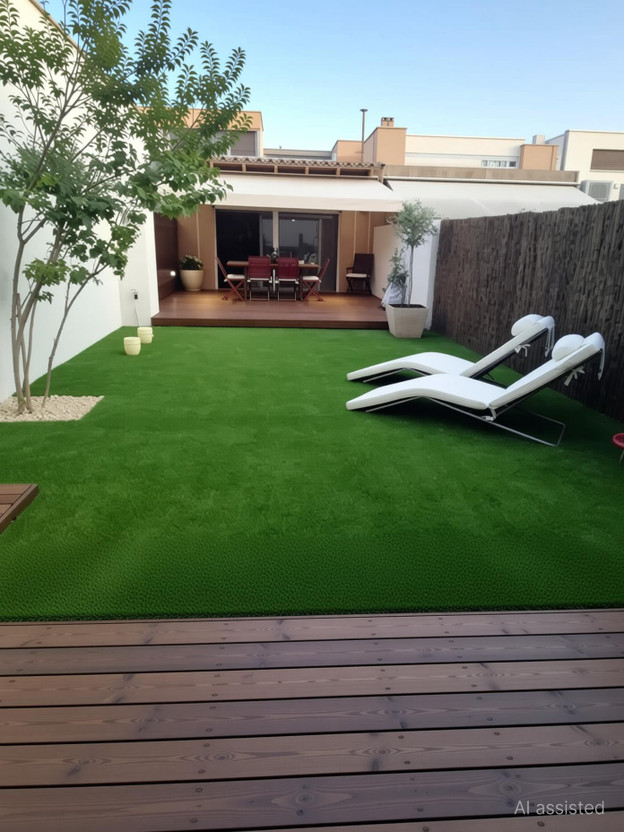 AAVAHAN Artificial Grass Floor Mat(Green, Extra Large)