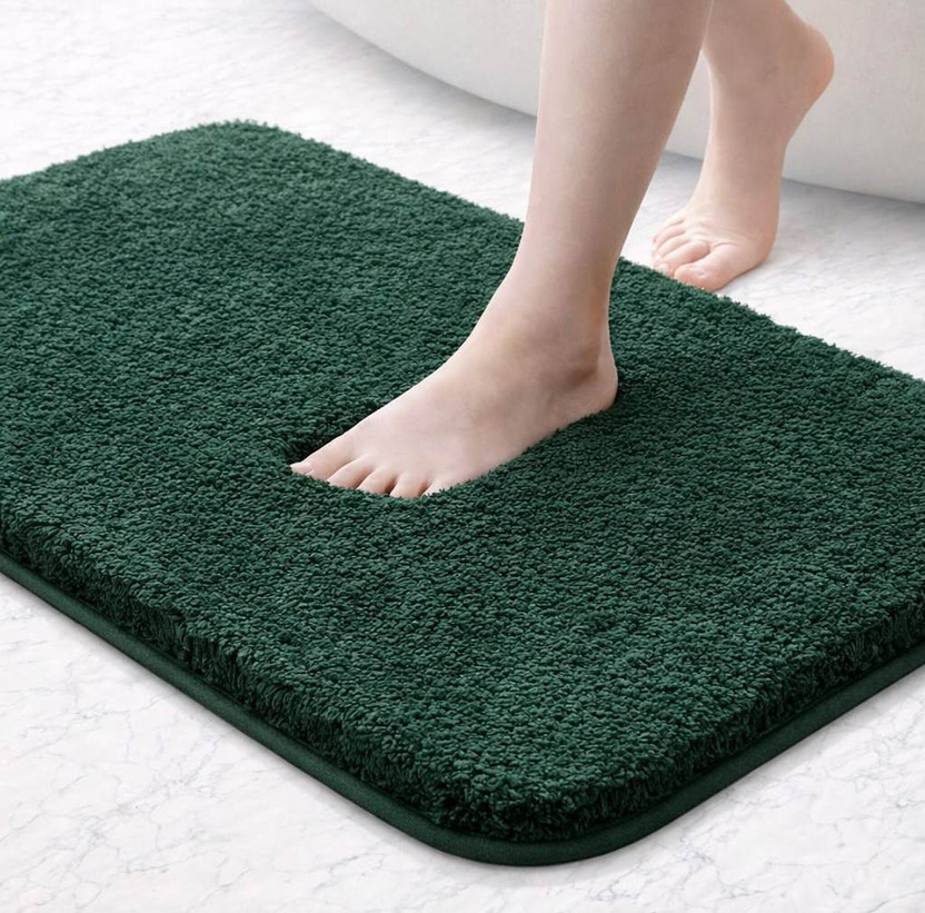 HOWNICE Cotton Door Mat(Green, Medium)