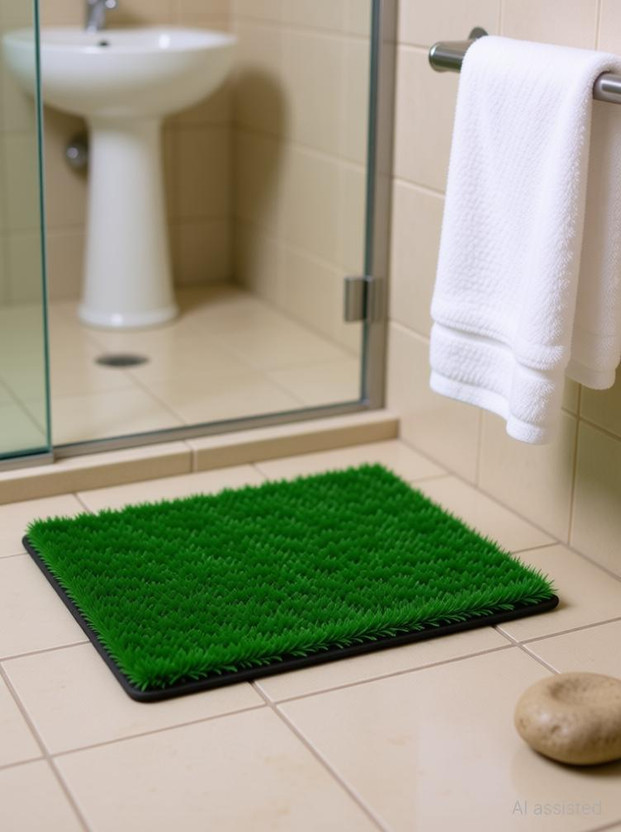 Flipkart SmartBuy PP (Polypropylene) Door Mat(Green, Medium)
